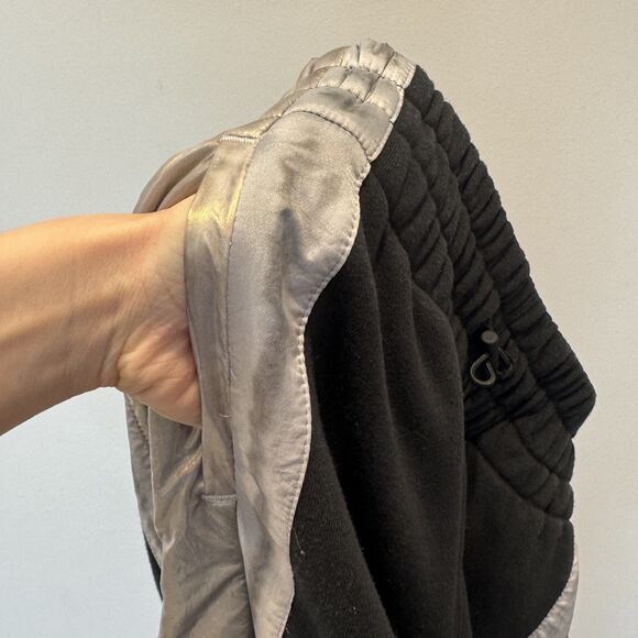 Free People End Zone Pant Wide Leg Sweatpants Metallic Track Stripe Women sz XS - Picture 4 of 13